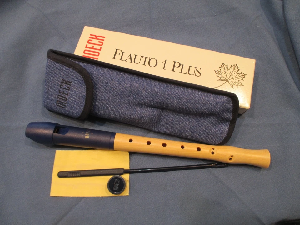 Blockflöte Moeck, Flauto 1 plus barocke Griffweise,  Nr. 1023 - Bild 1 von 1