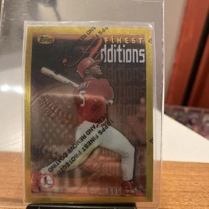 1996 Topps Finest Ron Gant Gold Border- 308/A7/Rare - Still has film covering - Picture 1 of 3