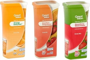 Drink Mix, Sugar Free, Early Rise Orange, Orange Strawberry Banana and Strawberr - Picture 1 of 1