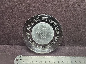 Vintage Fenton Glas 1969 Apollo 11 Mondlandung Briefbeschwerer  - Bild 1 von 5
