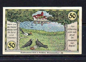 Alemania Notgeld - Grevesmuhlen - 1923 - PF 50 - Nota 1/1 - Imagen 1 de 2