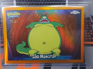 2025 topps chrome Spongebob sea monster orange /25 - Picture 1 of 7
