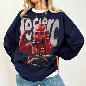 Charles Leclerc #16 Vintage Racing Team Graphic Motorsport Fan Sweatshirt - Picture 1 of 2