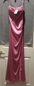 Abito da ballo Gianni Bini rosa fiori taglia 9 nuovo con etichetta, lunghezza pavimento ret. 199€ - Foto 1 di 5
