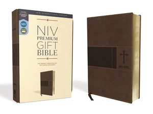 NIV, Premium Gift Bible, Leathersoft, Brown, Red Letter - Imitation Leather - Bild 1 von 6