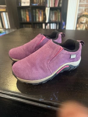 Kids Merrill Slip-Ons 丛林 Moc Frosty 尺码 12.5 紫色 — 第 1/4 张图片