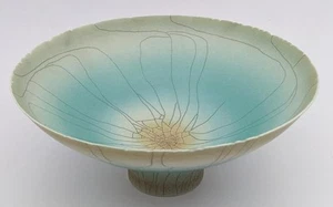 DAVID JAMES BLANCO ESTUDIO CERÁMICA PORCELANA CUENCO CON PATAS 19,4CM - Imagen 1 de 9