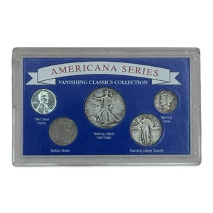 Americana Serie Vanishing Classics 5 Münzen Set - 90% Silber Half, Quarter & Dime - Bild 1 von 2