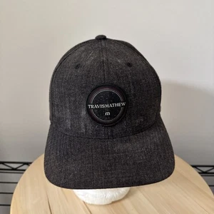 Travis Mathew Hat Cap Flex Fit L-XL Heathered Charcoal Gray Golf Yupoong - Bild 1 von 9