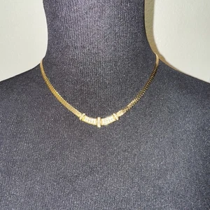 Vintage echt Christian Dior Strass Chocker Halskette - Bild 1 von 8