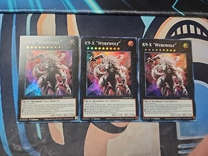3x K9-X "Werewolf" JUSH-EN037 Super Rare 1st Ed NM Playset X3 Yugioh  - Picture 1 of 1
