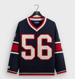 Kith for the NFL New York Giants V-Neck Beau Strickpullover Gr. L - Bild 1 von 4