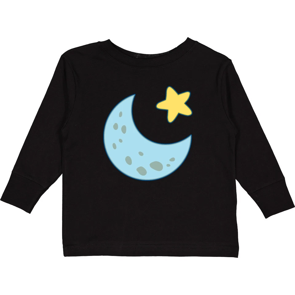 Inktastic Moon And Star Toddler Long Sleeve T-Shirt Twinkle Dreamer Dreams Solar - Image 1 of 1