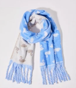 NEU lang & weich Anthropologie Urban Outfitters Herbst Winter Schwan Schal - Bild 1 von 8