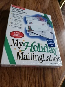 MY HOLIDAY MAILING LABELS cd-rom for WINDOWS 95/98 NEW and Factory SEALED - Picture 1 of 2
