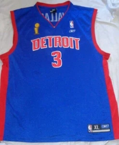 Detroit Pistons Reebok Ben Wallace #3 Basketball Jersey Size XL Men - Picture 1 of 2