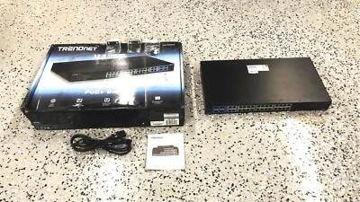 Trendnet 28-Port Gigabit Web Smart PoE+ Switch (Powers On) TPE-5028WS USED - Image 1 of 4