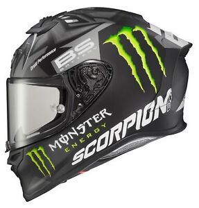Scorpion EXO-R1 Air Quartararo Monster Replica Motorcycle Helmet Silver