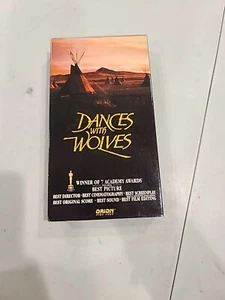 Dances with Wolves (VHS, 1993) Kevin Costner, Mary McDonnell, Orion, Western - Picture 1 of 8