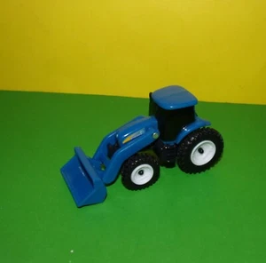 ERTL CNH Licensed New Holland Tractor Blue Plastic 1 1/4" Wide - 3" Long 1 3/4" - Picture 1 of 2