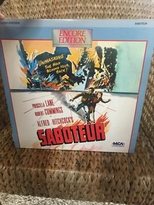 Saboteur LaserDisc C1 Encore Edition Like New - Picture 1 of 2