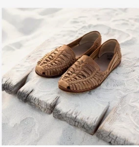 Nisolo Herren Huarache Sandale Herren 12,5 Strand Resort Freizeit Tabak Braun - Bild 1 von 4