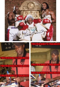 LENNOX LEWIS signed Autographed "HOLYFIELD VS LEWIS 8X10 Photo PROOF Boxing COA - Picture 1 of 3