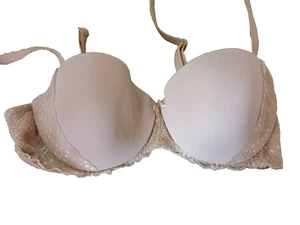 Sujetador Marks & Spencer Natural Acolchado en U/W Sin tirantes con Silicona Reino Unido 34A - Imagen 1 de 3