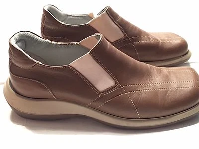 BACCO BUCCI MEN'S CASUAL SLIP ON / LOAFERS MADE IN ITALY BROWN 9.5-10 Foto 1 de 4