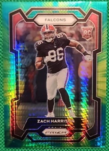 Panini Prizm Zach Harrison Green Hyper 2023/175 RC Rookie No. Halcones 306 - Imagen 1 de 2
