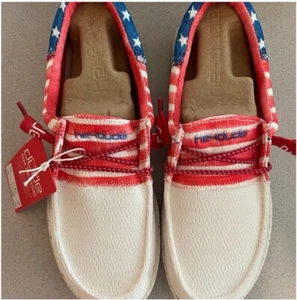 NIB Hey Dude Americana Shoes 7 - Picture 1 of 4