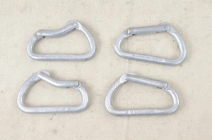 Chouinard USA Moschettoni Argento Rapido Offset D, 2100kg - Vintage 1989-1990 Raro - Foto 1 di 15