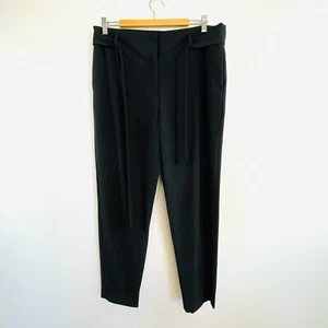 Art Du Basic Size M 12 Black Wool blend Tapered Pants French Designer - Picture 1 of 24