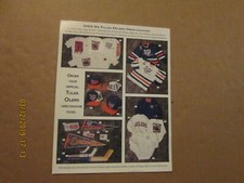 CHL Central Hockey League Tulsa Oilers Vintage 1993-94 Merchandise Order Form