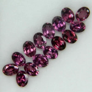 MAJESTIC SET! 3.20ct.Ultra Top Purple Pink Rhodolite Garnet Africa Oval 4x3mm. - Picture 1 of 4