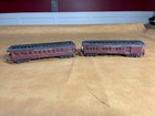Vintage wooden HO Scale Passenger Cars, built from kits nice vintage look.