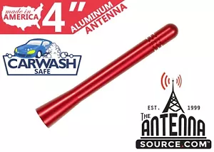 **SHORT** 4" ALUMINUM RED ANTENNA MAST-FITS: 2002-2004 Oldsmobile Silhouette - Foto 1 di 1