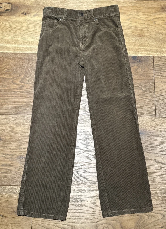 Tucker Tate Corduroy Jeans Size 7 Straight Leg Brown Adjustable Waist Foto 1 de 4