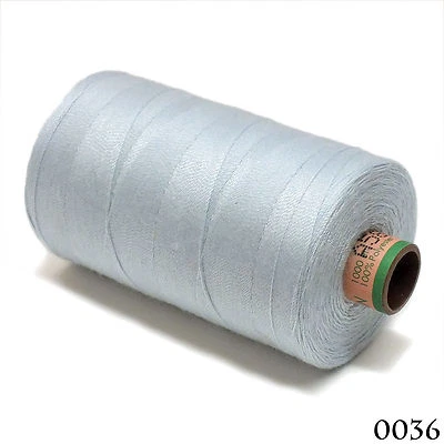 Amann 100% Polyester Core-Spun Sewing Thread Sabac 80 1000M Color 36 Cotton Blue - Image 1 of 2