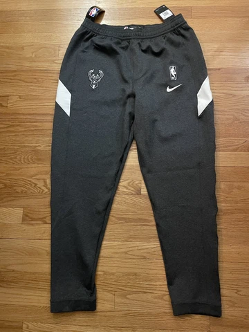 Nike NBA Milwaukee Bucks Team Issue Warmup Pant Grey 2XL Tall **NEW** Cover