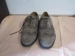Bruno Magli Mens Light Brown Suede Lace Up Wingtip Oxfords Shoes - Size 11 M - Picture 1 of 13