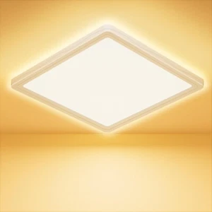 Plafoniera LED Soffitto 18W, 3000K Ultra Sottile Lampada Da Soffitto Quadrata, 1 - Foto 1 di 8