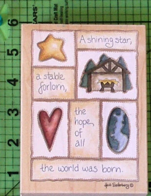 Sello de goma A Shining Star Saying #90128 de Stamps Happen Jesus Religious NUEVO Foto 1 de 3