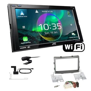JVC Autoradio WiFi Apple CarPlay für Ssangyong Rodius II ab 2013 dunkelsilber - Bild 1 von 7