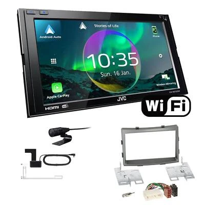 JVC Autoradio WiFi Apple CarPlay für Ssangyong Rodius II ab 2013 dunkelsilber - Bild 1 von 4