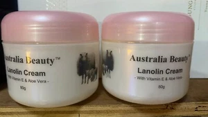 2 Stück Australia Beauty Lanolin Creme mit Vitamin E & Aloe Vera 80g - Bild 1 von 1