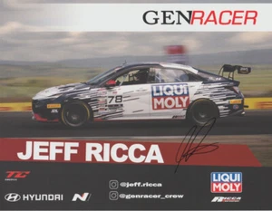 2024 Jeff Ricca signed Ricca Autosport Hyundai Elantra TC TC America Hero Card - Picture 1 of 1