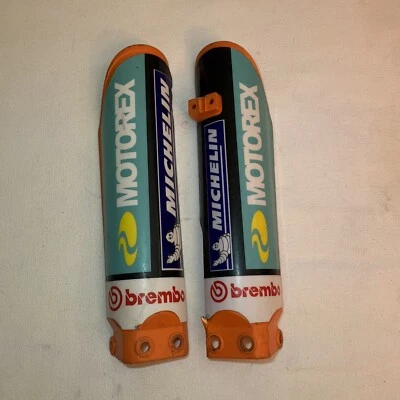 04-09 KTM 85SX 105SX Juego de guardabarros de plástico protector de horquilla OEM Foto 1 de 4