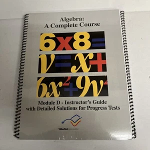 Algebra A Complete Course Module D Video Text Interactive-Paperback-New Sealed - Imagen 1 de 6