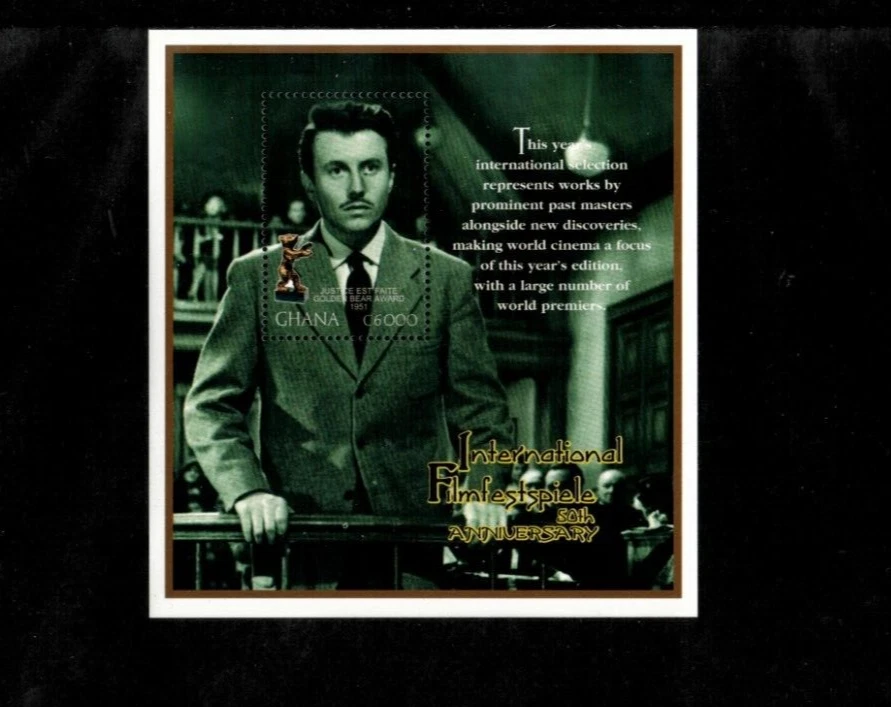 Gana 2000 - Berlin Film Fest - Folha de selo de lembrança - Scott #2187 - MNH - Imagem 1 de 1